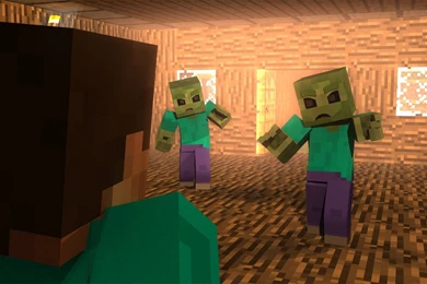 FREE DOWNLOAD] Minecraft HD 4K Wallpapers   "Zombie Attack"   YouTube