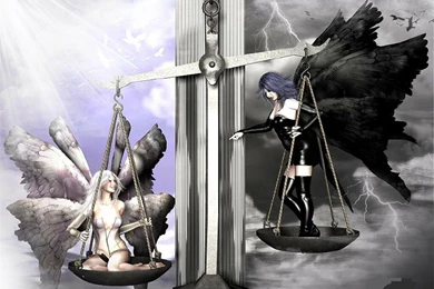 Good Evil Angel Warrior Wallpapers