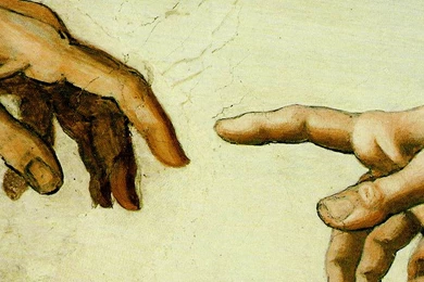 Paintings Hands Michelangelo The Creation Of Adam
