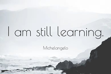 Michelangelo Quote: “I Am Still Learning.” (7 Wallpapers)   Quotefancy