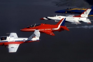 Snow Birds Red Arrows Thunderbirds, Blue Angels Free Desktop ...