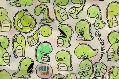 Cute Dinosaurs Playing Adorable Wallpapers