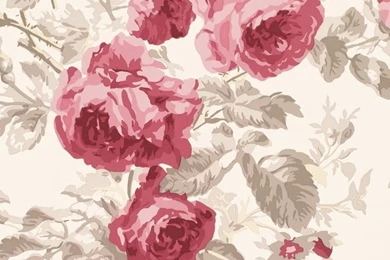 Laura Ashley Wallpapers Roses Cassis  Floral / Patterned / Damask ...