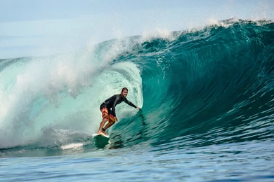 Surfer Under Ocean Wave Uhd Wallpapers   Ultra High Definition ...