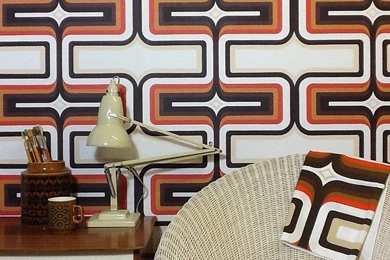 Geometric 70s Style Wallpapers By Sharon Jane