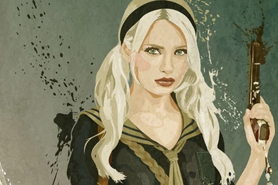 Download Wallpapers 3840x2160 Sucker Punch, Girl, Blonde, Pistol ...