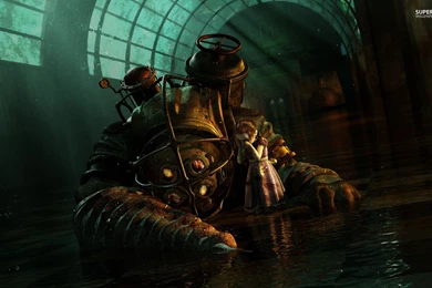 1920x1080px Bioshock Scene