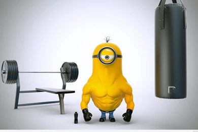 Funny hd wallpaper strong minion.jpg