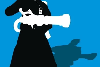 TF2 Blue Medic Silhouette Earbuds For IPhone5 By Cwegrecki On ...