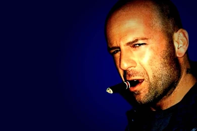 Famous Actor Bruce Willis Is Smoking A Cigar Wallpapers And Images ...