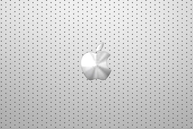 Cool White Apple Logo