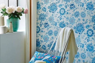 PiP Folklore Chintz Light Blue Wallpapers