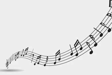 Music Notes Backgrounds Vector   Freebie