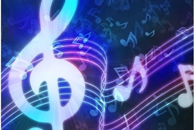 Pic > Blue Music Notes Wallpapers
