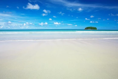 Blue Ocean Landscapes Nature Beach Paradise Islands Landscape ...