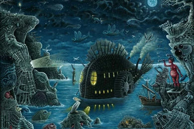 My Free Wallpapers   Artistic Wallpapers : R.S. Connett   Night Trawler