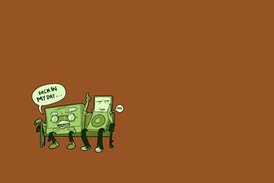 Minimalistic Back Futuristic Old IPod Cassette Funny Classic ...