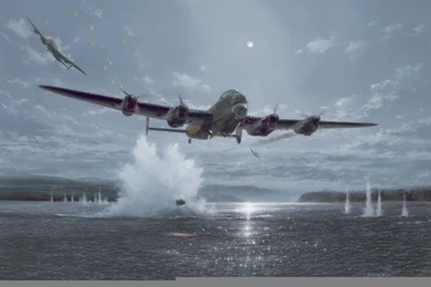 Download Wallpapers Lancaster Bomber, British Aircraft, Dambusters ...
