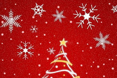 7 The Best Top Christmas Wallpapers Christmas Tree Snow On Red ...