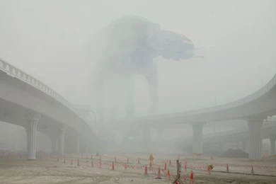 1024x768 AT AT In The Fog Desktop PC And Mac Wallpapers