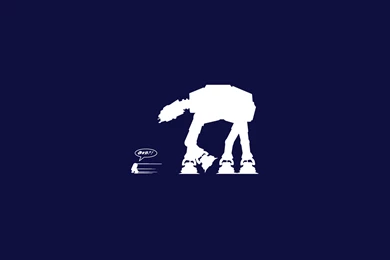 Star Wars Blue R2d2 At at Wallpapers