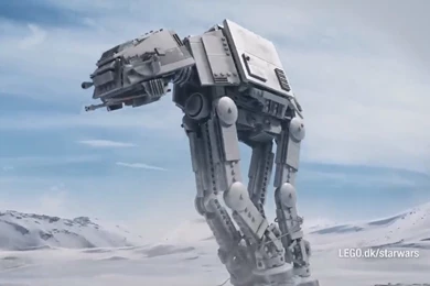 LEGO Star Wars 75054 AT AT Building Toy And LEGO 75049 Snowspeeder ...