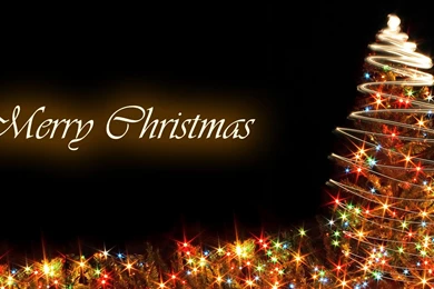 Colorful Christmas Lights From A Christmas Tree HD Wallpapers