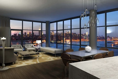Interior Design Apartment With City View Widescreen Wallpapers ...