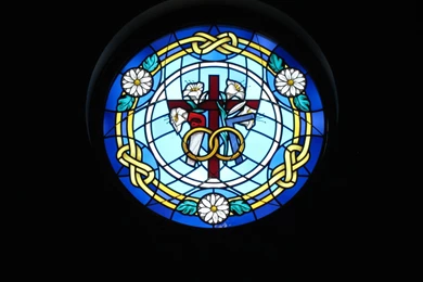 File:St. Michael The Archangel, Findlay, OH   St. Joseph Window ...