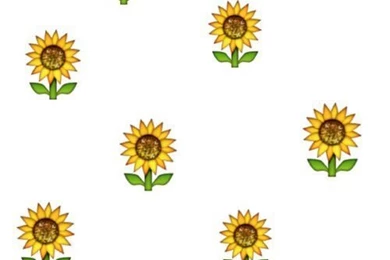 Emoji Sunflower Flower Floral Wallpaper Backgrounds