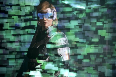 Download 2560x1440 Mass Effect 3 Geth Server Interface Wallpapers