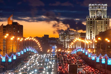 Traffic Jam In Moscow Wallpapers And Images   Wallpapers, Pictures ...