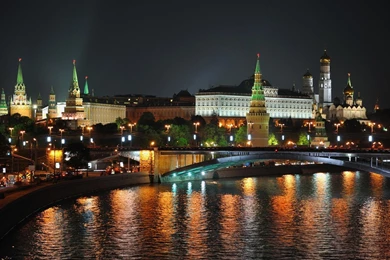 Moscow At Night HD   Bing Images