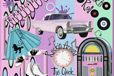 Back To The 50's Scrapbook Flair Challenges