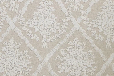 Floral Lattice Beige Wallpapers R2655, Double Roll   Victorian ...