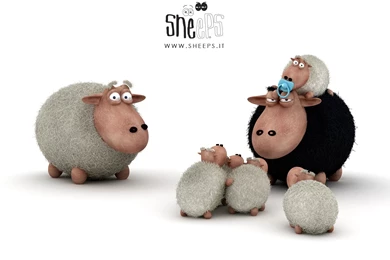 Sheep Love Family Wallpapers HD 197