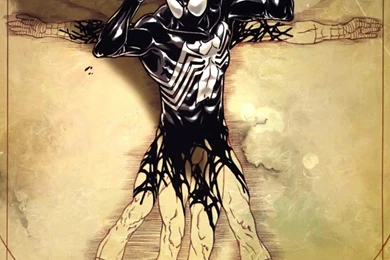 Leonardo Da Vinci Marvel Comics Spider Man Venom Vitruvian Man ...