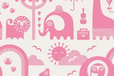 Hello, Wonderful   5 MODERN KIDS' ANIMAL WALLPAPER DESIGNS