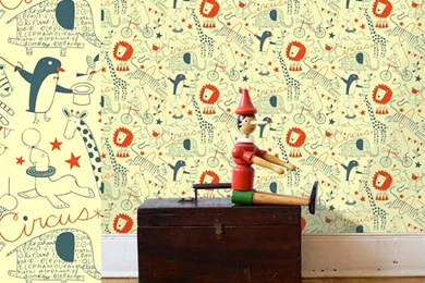 Contemporary Interior Wallpapers Design For Kids Room By Loboloup ...