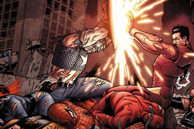 Captain America Iron Man Marvel Comics Wallpapers   (