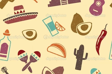 Mexican Backgrounds Stock Illustration © Klava