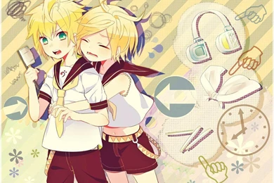 Rin & Len   Rin And Len Kagamine Wallpapers (35230159)   Fanpop