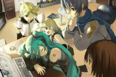 Vocaloid, Hatsune Miku, Kagamine Rin, Kagamine Len, Meiko ...