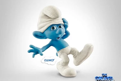 Clumsy Smurf, The Smurfs Movie Wallpapers 4   Wallcoo.net