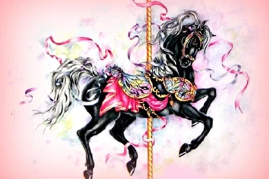 Groovey Carousel Horse   (