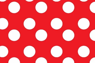Red, White Large Polka Dots