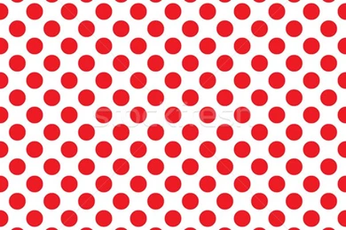 Red Dots On White Background, Beautiful Seamless Vector Polka Dots ...