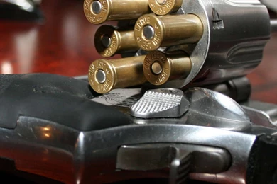 Download Wallpapers 1080x1920 Drum, Bullet, Gun, Table Sony Xperia ...