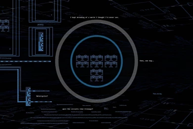 Tron Based Triple monitor Background. Work In Progress. : Backgrounds