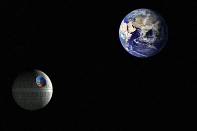 Earth & Death Star, Star Wars, Digital art, 1920x1200 HD Wallpapers ...